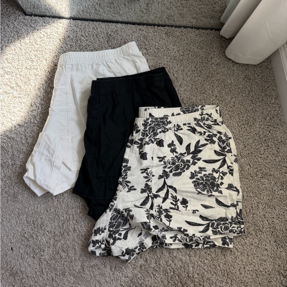 Bundle of 3 Universal Thread Linen Shorts Lounge Shorts